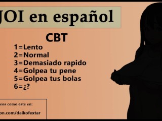 JOI en español,especial CBT + torturay juego dados.