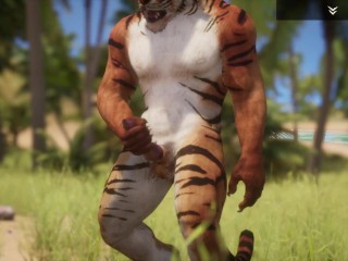 Wild Life / Male Furry's Jerking off_Compilation HD_/ Werewolf,Tiger,Lion,Minotaur