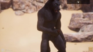 Werewolf Tiger Lion Minotaur Wild Life Male Furry's Jerking Off Compilation HD
