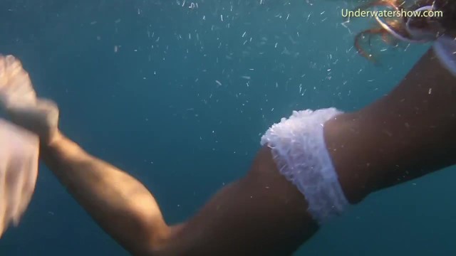 Naked girls on Tenerife having fun in the water