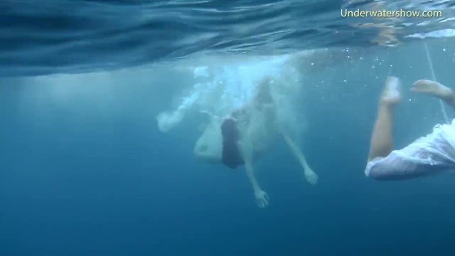 Tenerife underwater swimming with hot girls