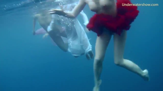 Tenerife underwater swimming with hot girls