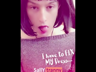 [ SEXY TRANNY ] __ I have to FIX My Dress...