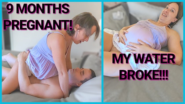 Pregnant Xxx Dilivari - 9 Month Pregnant MILF Fucked - Water Breaks & goes into Labor on Labor Day!  - Pornhub.com