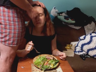 Custom Commission - Ignored Facial_While Eating
