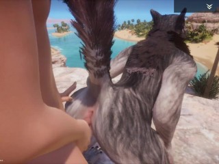 Wild Life / Furry Wolf girl_Rasha Porn HD