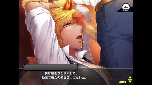 巨乳美女の用心棒がイラマチオ！唾液が零れながら肉棒を口内に連続ピストンされる鬼女