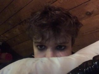 Trans Girl Femboy Bored N Sucking