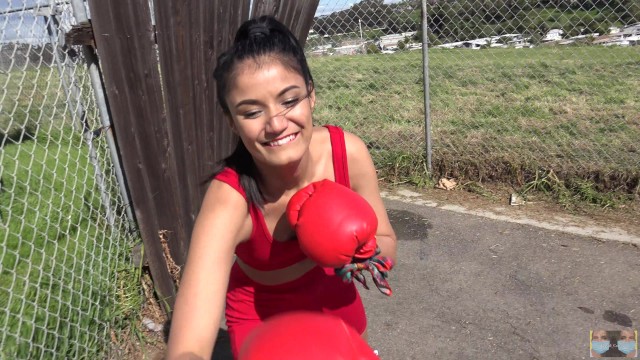 Dont Mess With Viva Athena. She will knock you out. Female Boxing POV 19