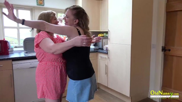 OldNannY Two British Mature Lesbians Masturbationx