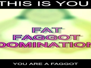 Wank And Stare Fat Faggot Humiliation