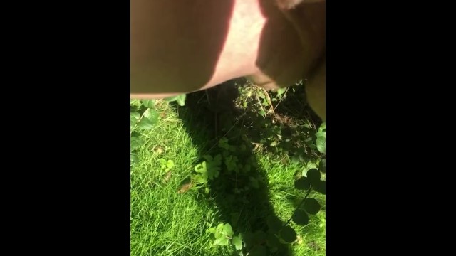 Have to pee in the garden 20