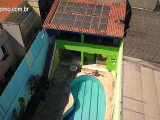 Amazing Videos Made With Drone In São Paulo Catches Couple Fucking In The Garden Next To The Pool