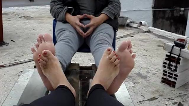 Playing footsie with mr.H (from female) POV