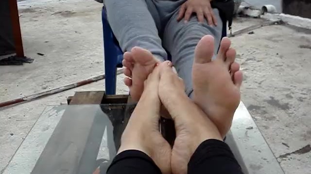 Playing footsie with mr.H (from female) POV