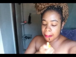 Smoking Big Lips Ebony Black Girl SexyAudio Voice Erotic Poetry Music Spoken Word - Cami_Creams