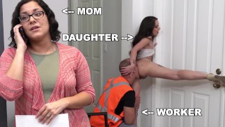 BANGBROS PAWG Gia Paige Steals Dick From Roofter Sean Lawless Behind Mommy's Back