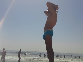 Biggest Dick At The Beach Reactions! Max Delong