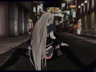 3D HENTAI Vocaloid IA Outdoor_Fuck and Cum