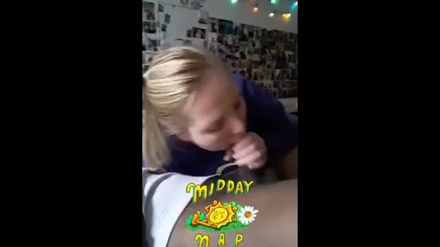 Thot sucking me up While her roommates knock on the door. 2