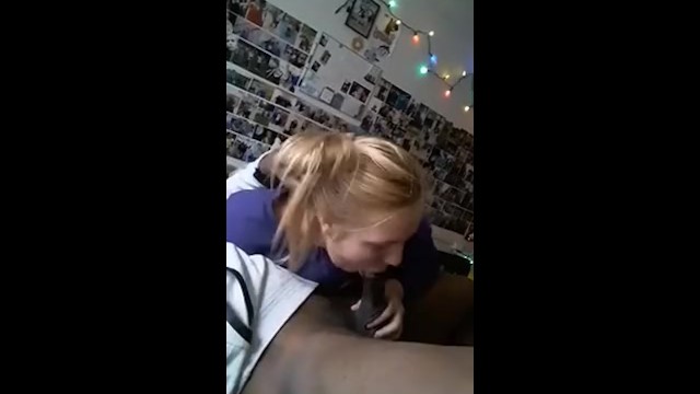 Thot sucking me up While her roommates knock on the door. 2