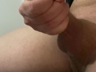 Fit Guy Jerking offhis Big Dick - Close_Up - Cumming Hard - Cumshot - Hot Solo Male