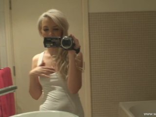 Stunning British Babe Faye Taylor Fingers Herself During Her Private Sex Tape!