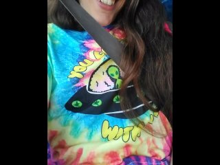 Pinkmoonlust From Onlyfans Is Hippie Slut In Passenger Seat Of Car Showing Hairy Pussy In Public