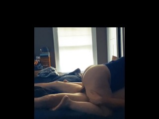 Amateur BBW wakes up her_Daddy then has her own fun