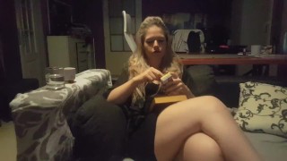 Smoking A Cigarette While Reading A Book