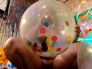 Looner Balloon Party!100+ Balloons B2P, Hump,Sucked,Fucked& Pussy_Stuffed Balloon/Inflatable Fetish