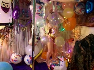 Looner Balloon Party! PT.1 100+Balloons B2p,Hump,Suck, Fucked&Pussy_Stuffed Balloon/Inflatabe fetish