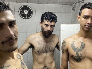 Latino Hottie Gael Fucked By Two Hunks In The Shower