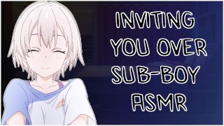 INVITING YOU OVER TO MY PLACE AFTER YOU STARED AT ME IN CLASS - SUB-BOY ASMR Roleplay