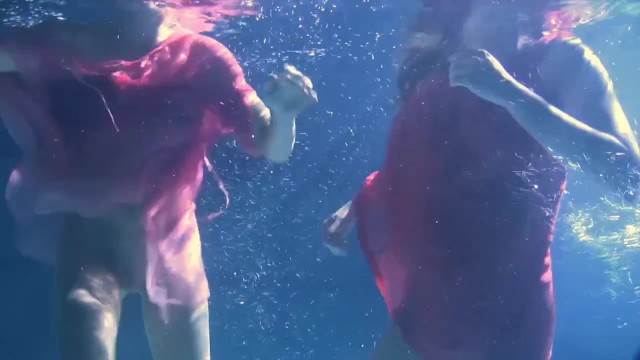 Lilia Mihalkova and Natalia Kupalka underwater lesbians