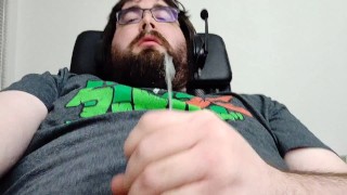 Masturbation With My Gaming Headset On I Inadvertently Shot My Load Into My Own Beard And Hair