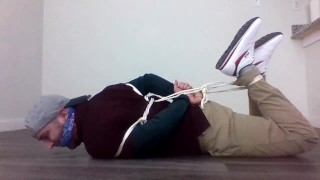 Tied Up College Stud Hogtied