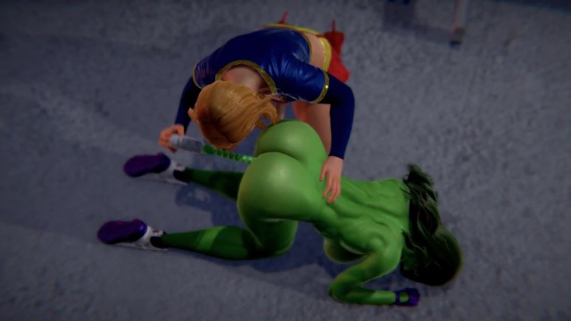 Futa - Anal - Supergirl x She Hulk