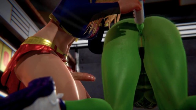 Futa - Anal - Supergirl x She Hulk