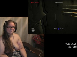 Naked with Vibrator Outlast Play_Through part 5