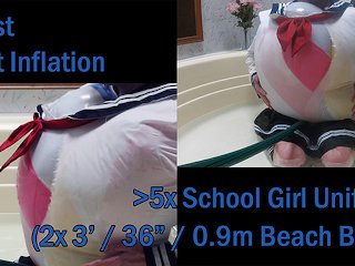 Wwm - School Girl Uniform Inflation To Pop