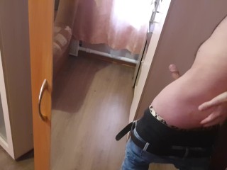 I shoot myself in the mirror and jerk off my cock_for my subscribers,enjoywatching:))