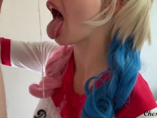 Who knew Harley Quinnhad DD tits and coulddeepthroat!? - Chessie Rae