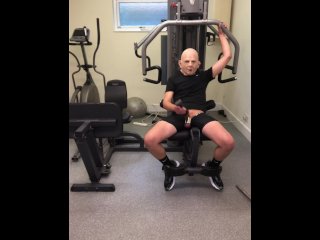Trying Out My New Face Mask ** Jerking Off At The Local Gym With That Flashlight **