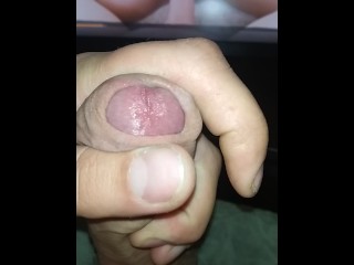 Cum_throbbing cock. A lot of sperm in_my thick cock )