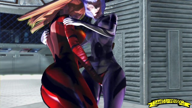 Rei Ayanami and Asuka Langley 3D SFM HENTAI