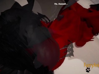 Furry Hentai_3D Yiff - Dark Wolf & Red Dragon_Hard Sex