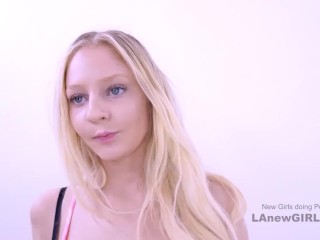 Barbiedoll rims gets fucked till cums hard at_modeling audition