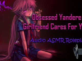 ASMR - YANDERE Girlfriend Cares For You! (ear Cleaning) ( Scissor) ( Latex )Audio Roleplay