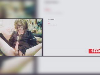 Hattabi4Ik Cute Crossdresser In Video Chat Gold Rain And Cumshot (Self Pissing) Femboy Fetish
